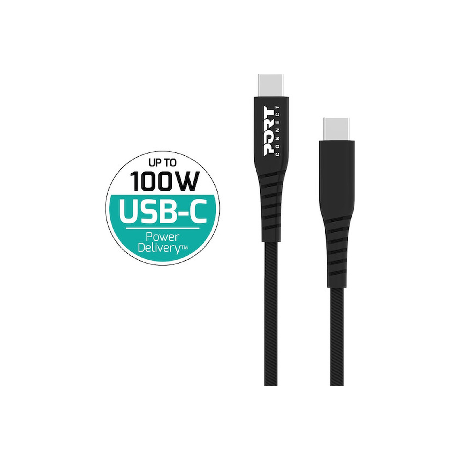USB-C CABLE - ZKAPOR 2M 100W 2-PACK