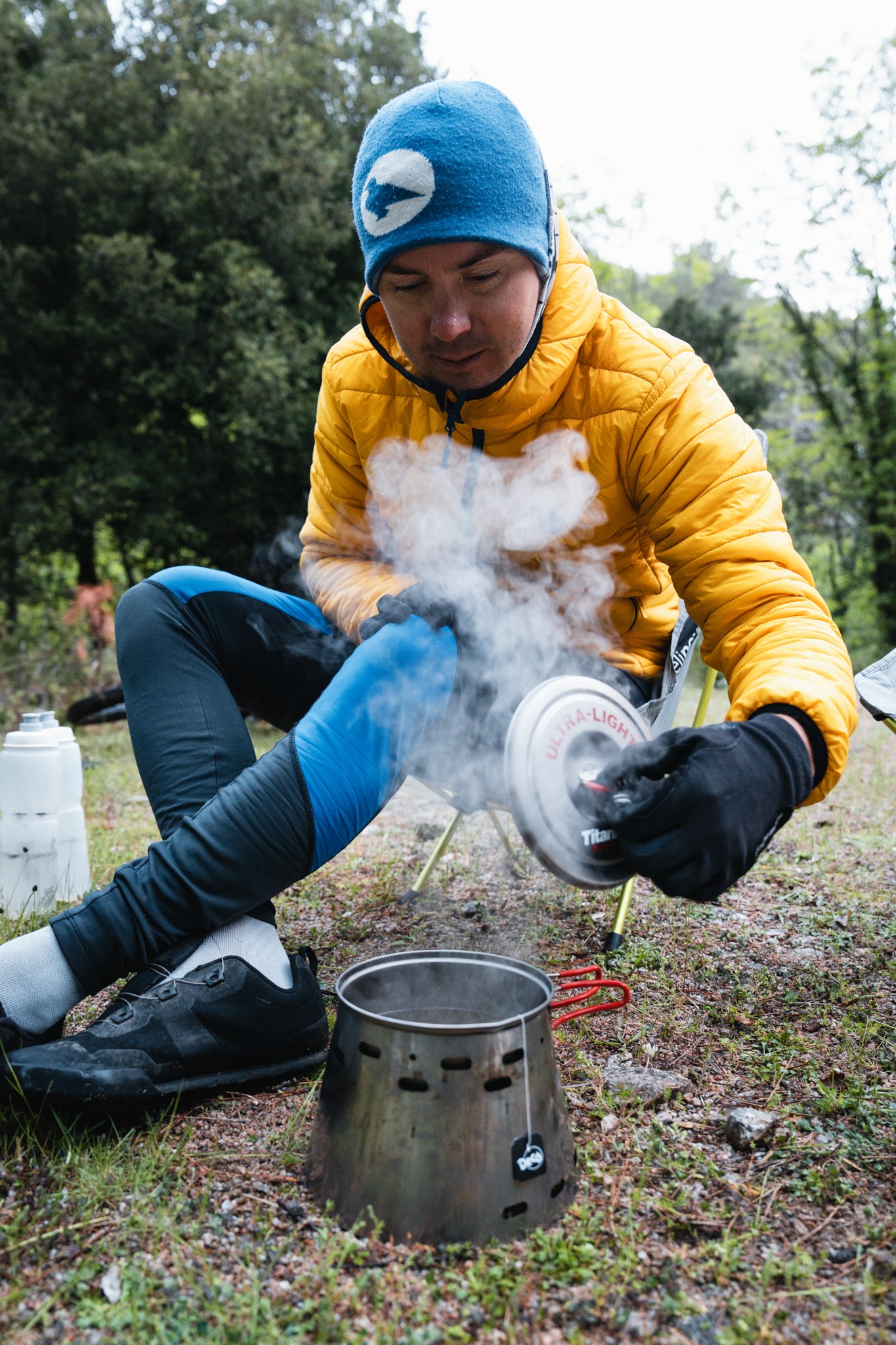 First bivouacs, first simple meals