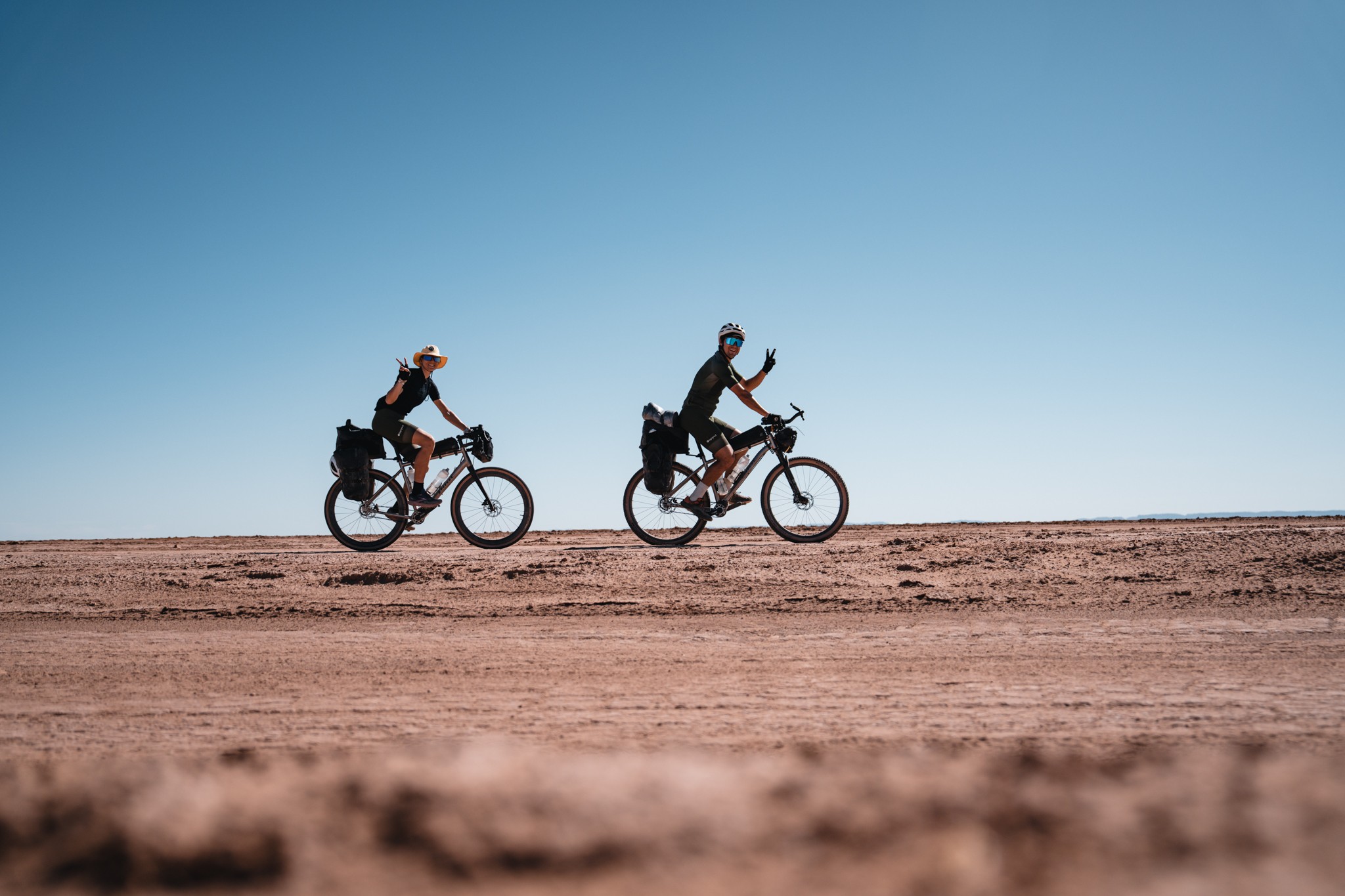 Riding across the desert in Morocco