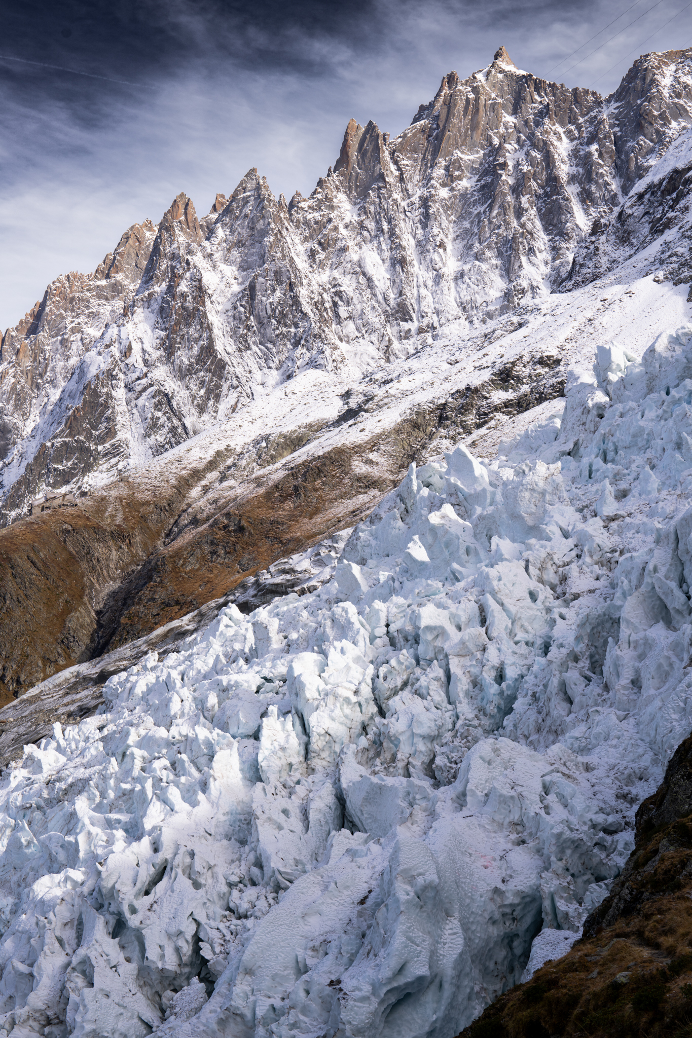 Himalayan glacier and peaks