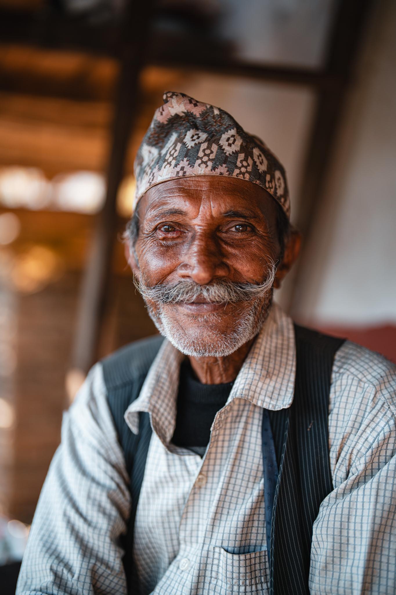 Smiling elder portrait