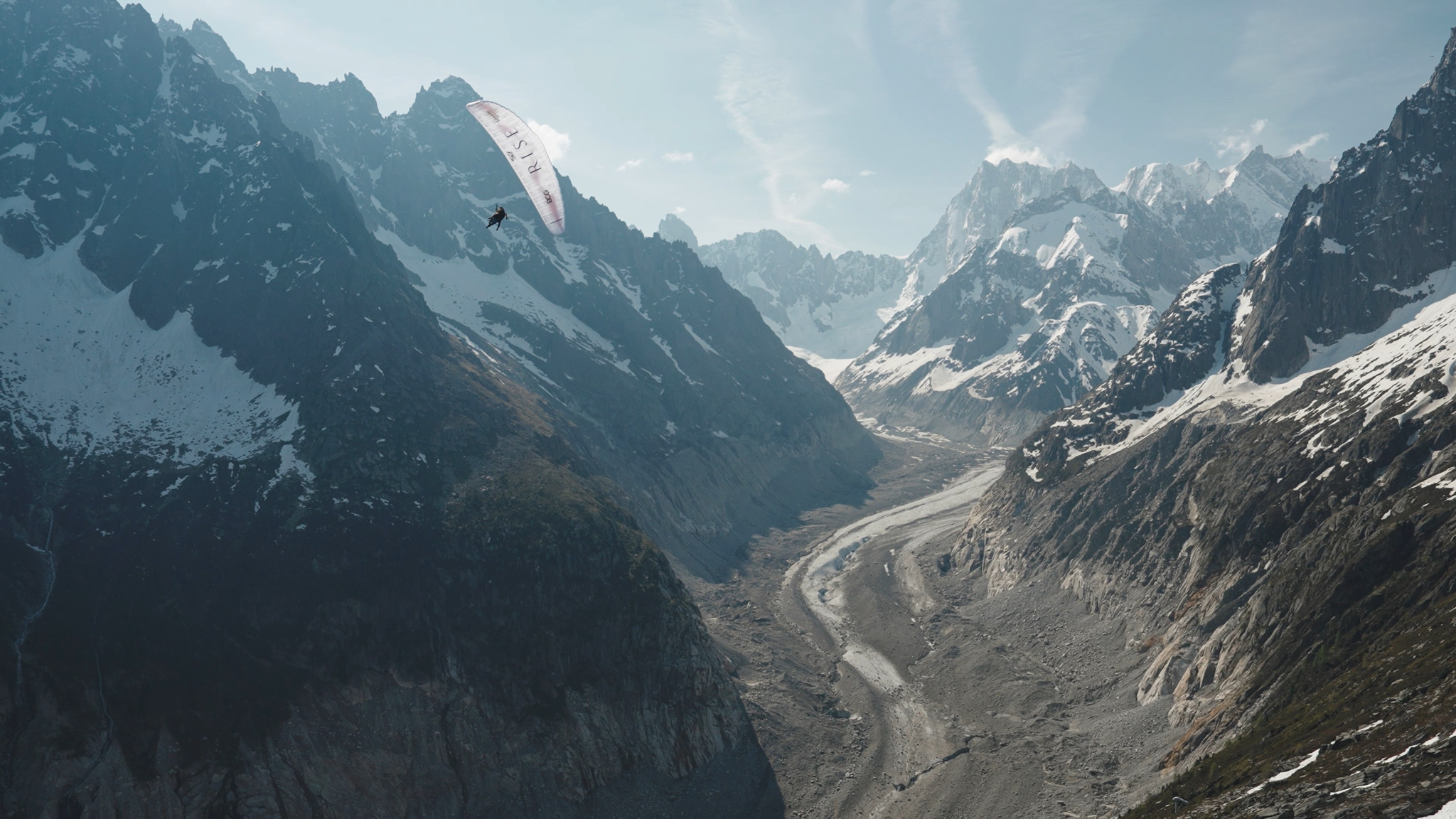 Glacier valley near Chamonix